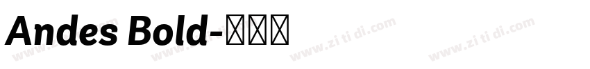 Andes Bold字体转换
